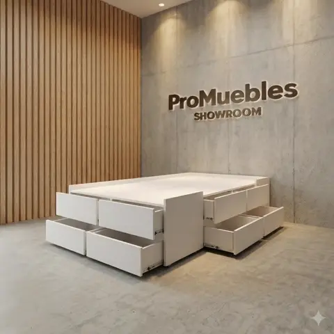 Cama box 12 Vip Plaza y Media (100 × 190 cm)