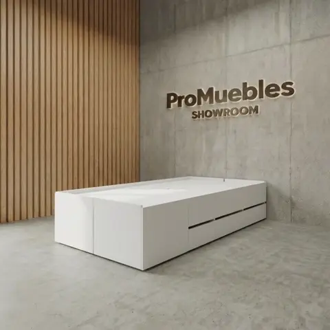 Cama box Plaza y Media Esquinero (100 × 190 cm)